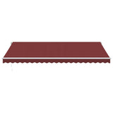 VidaXL Manuelt udtrækbart fortelt 500x350 cm bordeaux