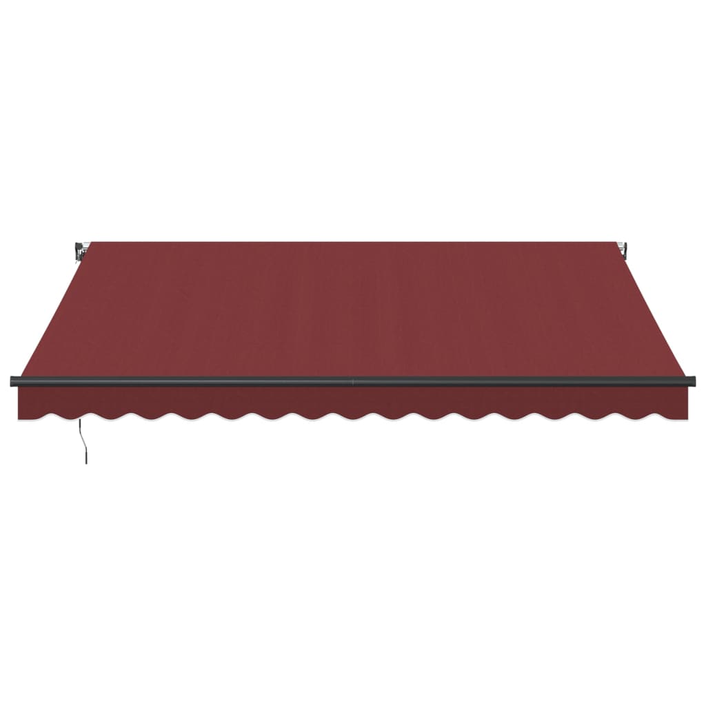 VidaXL Manuelt udtrækbart fortelt 400x350 cm bordeaux