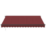 VidaXL Manuelt udtrækbart fortelt 400x350 cm bordeaux