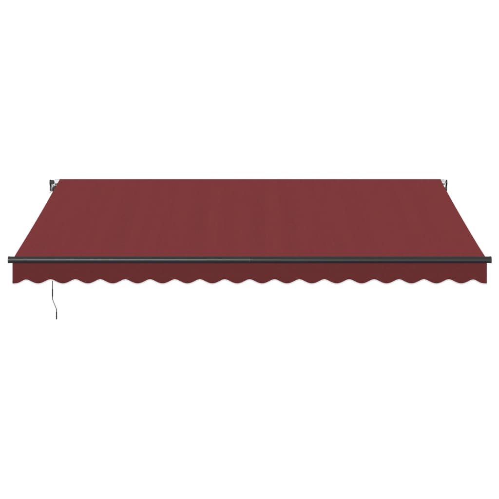 VidaXL Manuelt udtrækbart fortelt 450x350 cm bordeaux