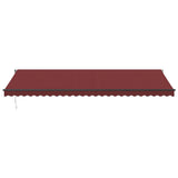 VidaXL Manuelt udtrækbart fortelt 600x350 cm bordeaux