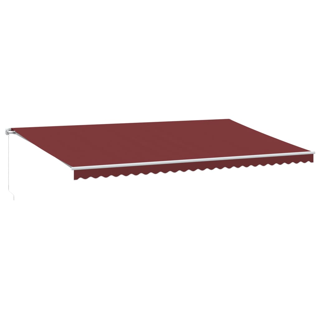 VidaXL Manuelt udtrækbart fortelt 600x300 cm bordeaux