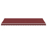 VidaXL Manuelt udtrækbart fortelt 600x300 cm bordeaux