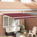 Vidaxx fortelt manuelt udtrækbart 300x250 cm bordeauxrød