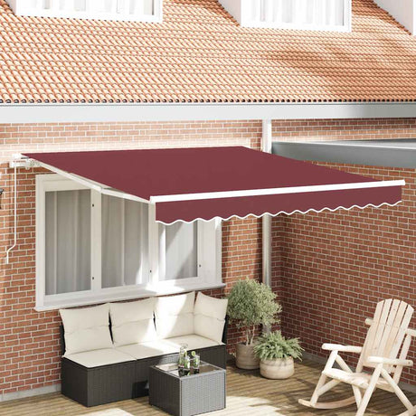 Vidaxx fortelt manuelt udtrækbart 300x250 cm bordeauxrød