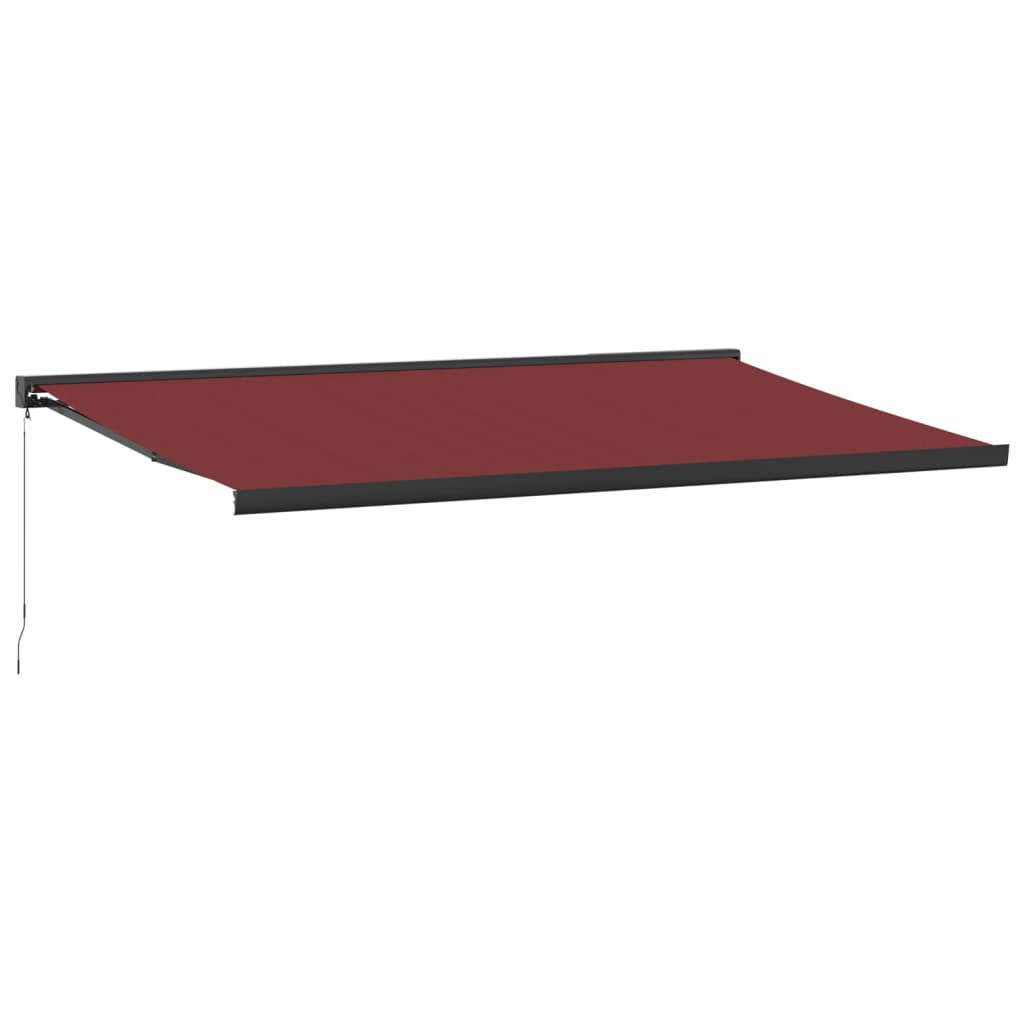 VidaXL Manuelt udtrækbart fortelt 500x300 cm bordeaux