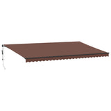 VidaXL Markise automatisk udtrækbar 600x350 cm brun