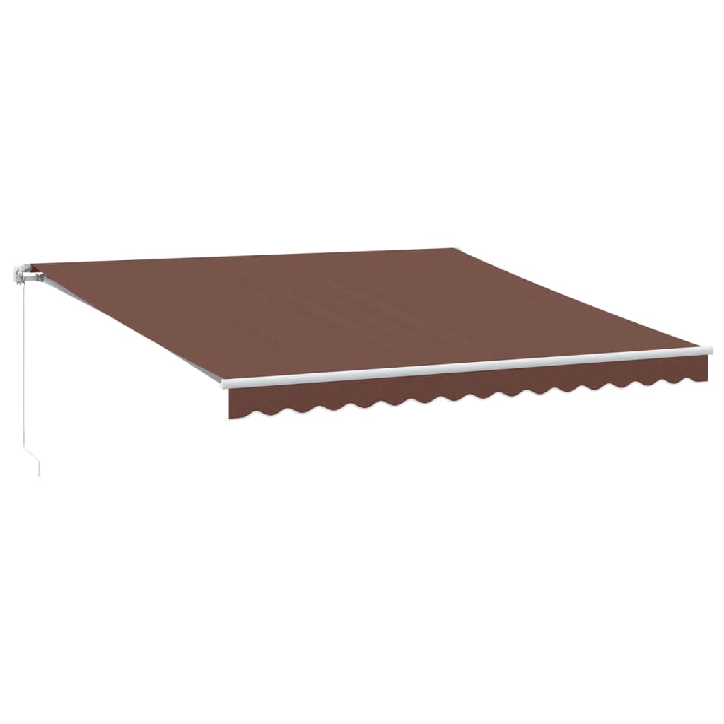 VidaXL Markise manuelt udtrækbart 400x300 cm brun
