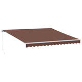 VidaXL Markise manuelt udtrækbart 400x300 cm brun