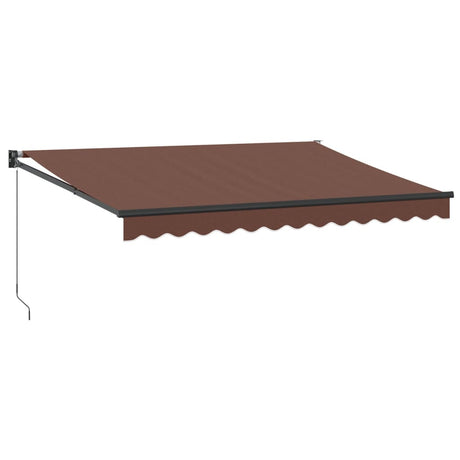 Vidaxl luifel handmatig uittrekbaar 350x250 cm bruin