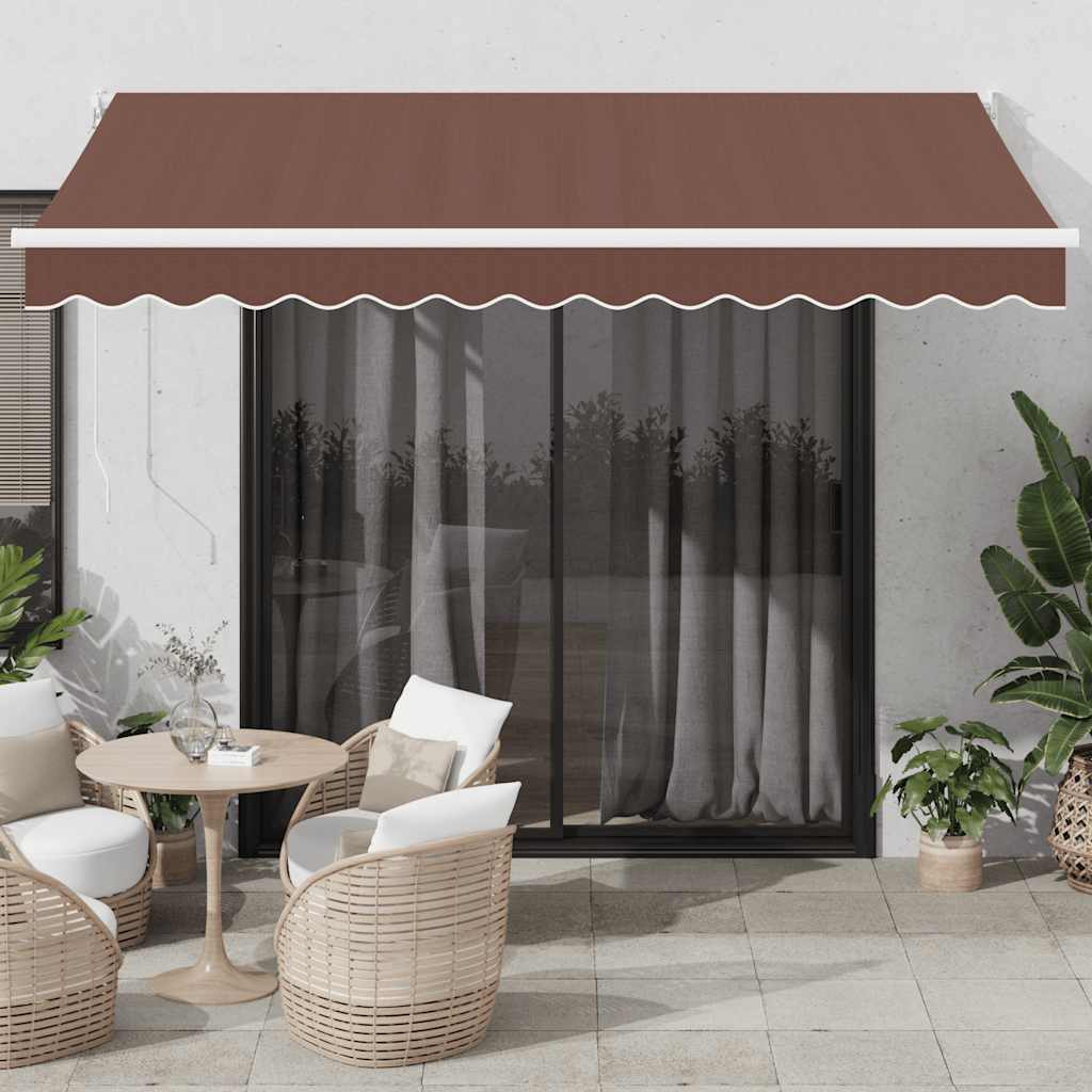 Vidaxl luifel automatisch uittrekbaar 350x250 cm bruin