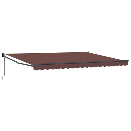 Vidaxl luifel automatisch uittrekbaar 450x300 cm bruin
