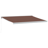 VidaXL Markise manuelt udtrækbart 400x300 cm brun