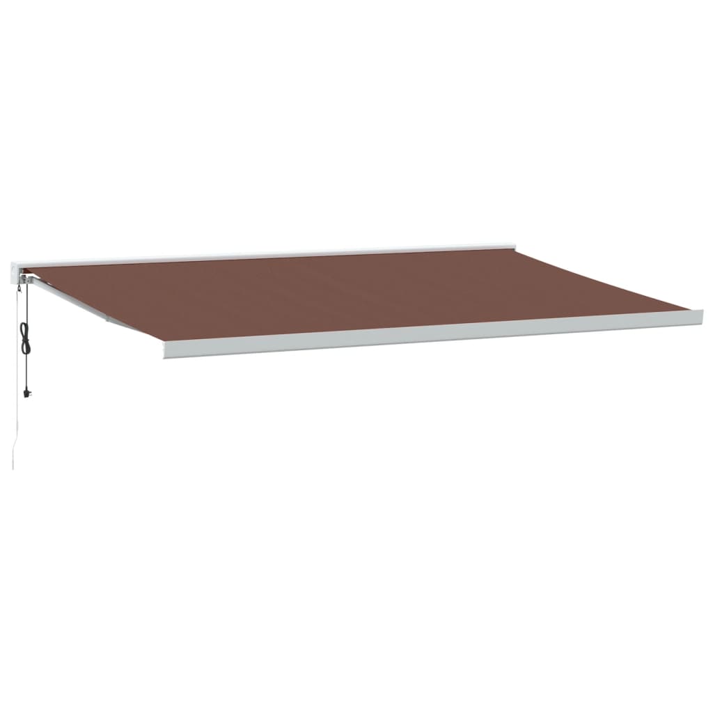 VidaXL Markise automatisk udtrækbar 500x300 cm brun