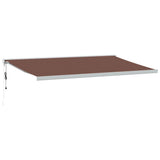 VidaXL Markise automatisk udtrækbar 500x300 cm brun