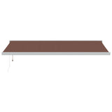 VidaXL Markise automatisk udtrækbar 500x300 cm brun