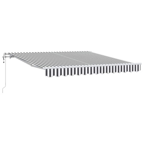 Vidaxl luifel automatisch uittrekbaar 300x250 cm antracietkleur en wit