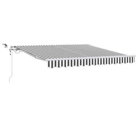 Vidaxl luifel automatisch uittrekbaar led 300x250 cm antraciet en wit
