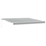 Vidaxx fortelt manuelt udtrækbart 400x300 cm antracit og hvid