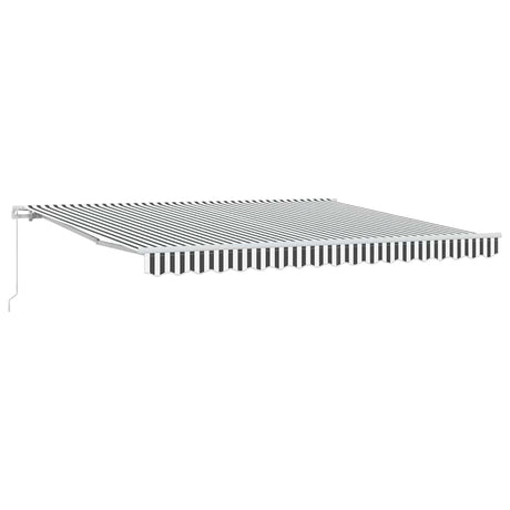 Vidaxx fortelt manuelt udtrækbart 400x300 cm antracit og hvid