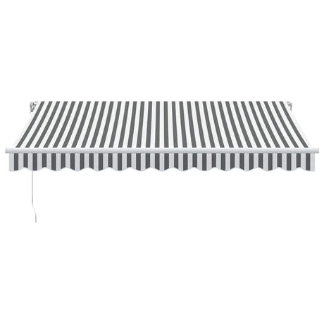 Vidaxl luifel handmatig uittrekbaar 350x250 cm antraciet en wit