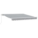 Vidaxx fortelt manuelt udtrækbart 300x250 cm antracit og hvid