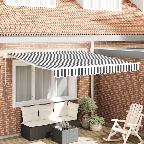 Vidaxx fortelt manuelt udtrækbart 300x250 cm antracit og hvid