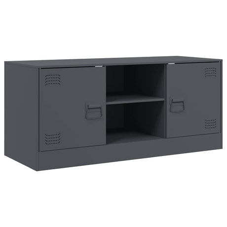 Vidaxl tv-meubel 99x39x44 cm staal antracietkleurig