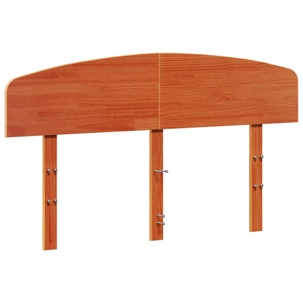 Vidaxl hoofdbord 150 cm massief grenenhout wasbruin