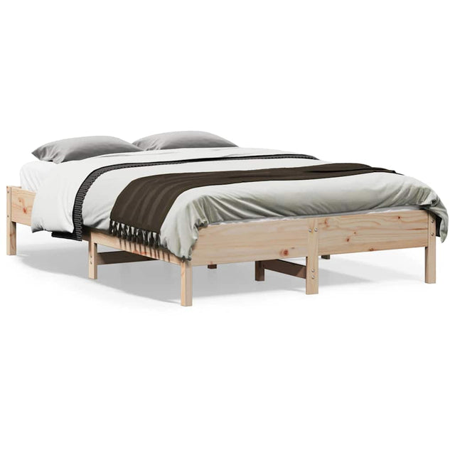 Vidaxl bedframe zonder matras massief grenenhout 140x190 cm