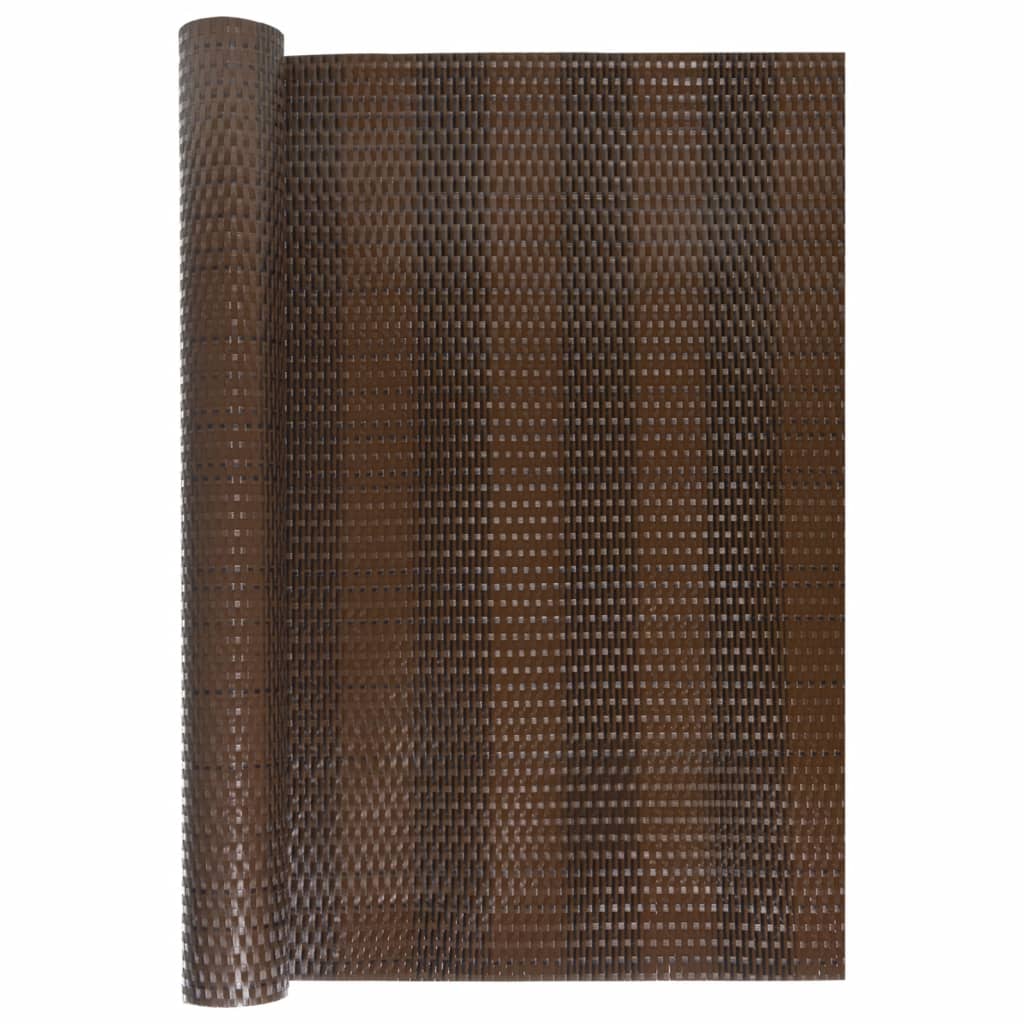 Vidaxx altanskærm 500x80 cm polyrattan brun og sort
