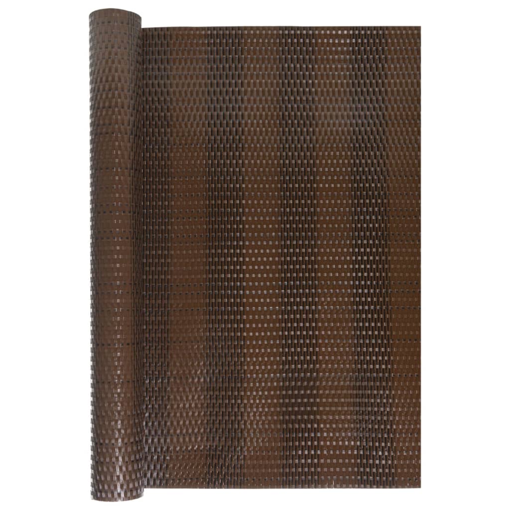Vidaxx altanskærm 500x100 cm polyrattan brun og sort
