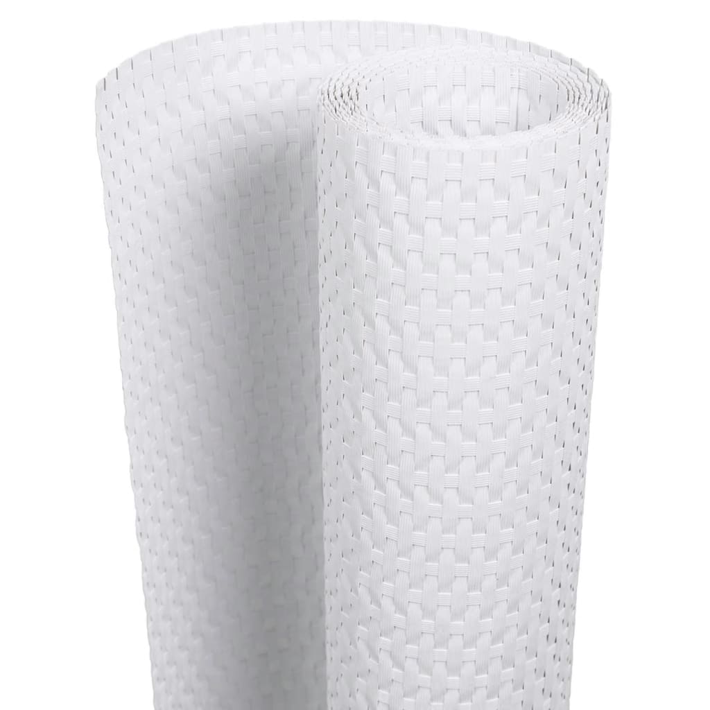Vidaxx altanskærm 300x90 cm polyrattan hvid