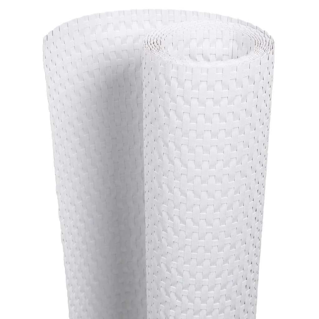Vidaxx altanskærm 400x80 cm polyrattan hvid