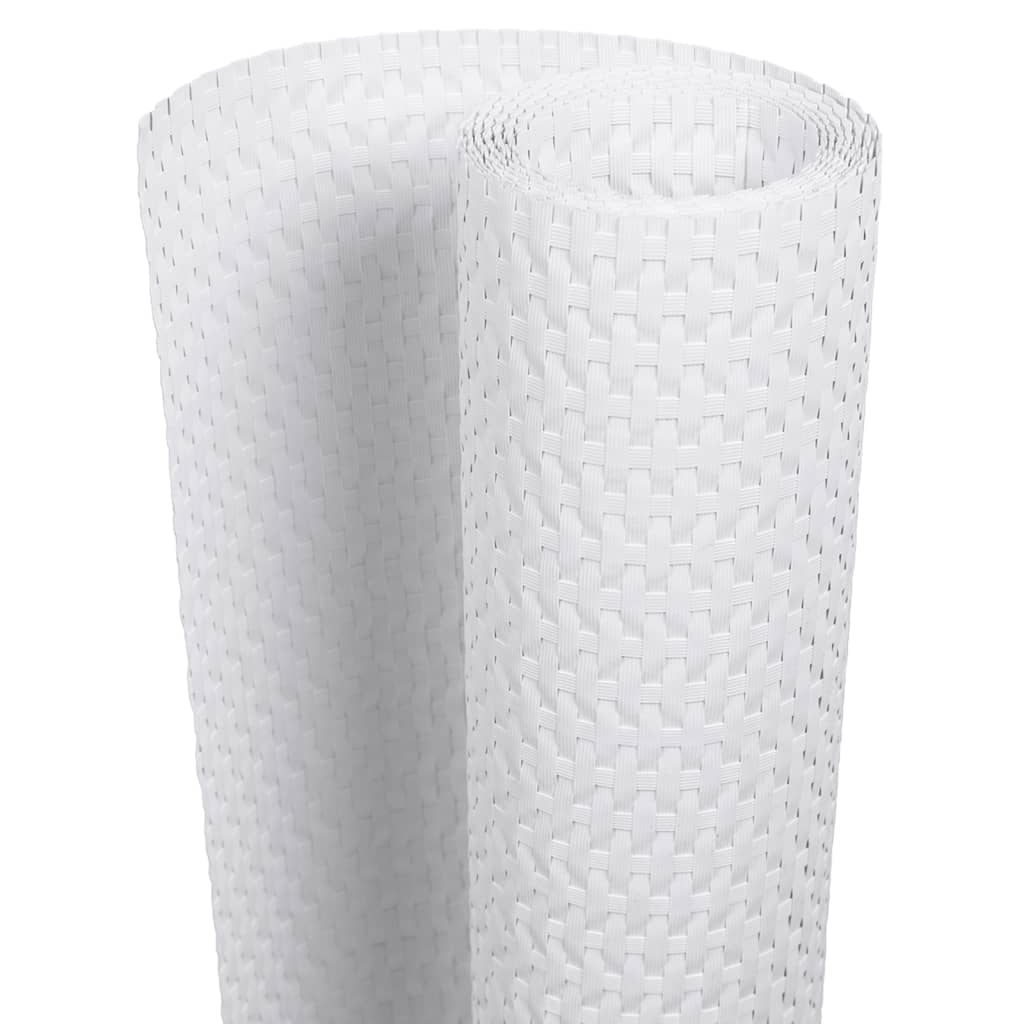 VidaXL altanskærm 500x90 cm polyrattan hvid