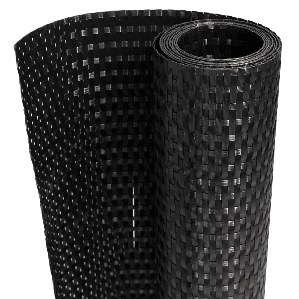 Vidaxx altanskærm 1000x90 cm polyrattan sort
