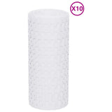 Vidaxx altanskærme 10 stk 255x19 cm polyrattan hvid