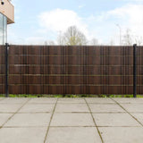 Vidaxx altanskærme 10 stk 255x19 cm polyrattan brun og sort