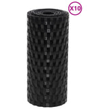 Vidaxx altanskærme 10 stk 255x19 cm polyrattan sort