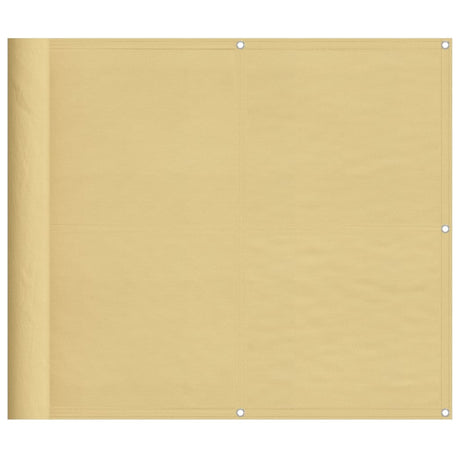 Vidaxl balkonscherm 90x800 cm 100% oxford polyester zandkleurig
