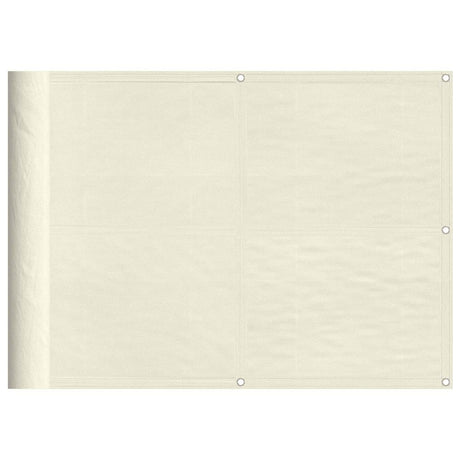 Vidaxl balkonscherm 75x1000 cm 100% oxford polyester crèmekleurig