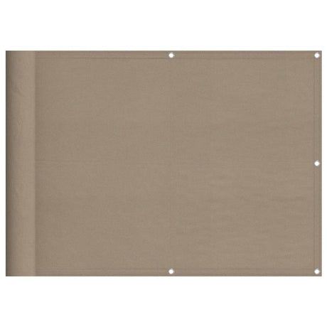 Vidaxl balkonscherm 75x800 cm 100% oxford polyester taupe