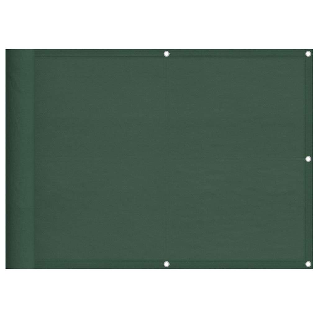 Vidaxl balkonscherm 75x700 cm 100% oxford polyester donkergroen