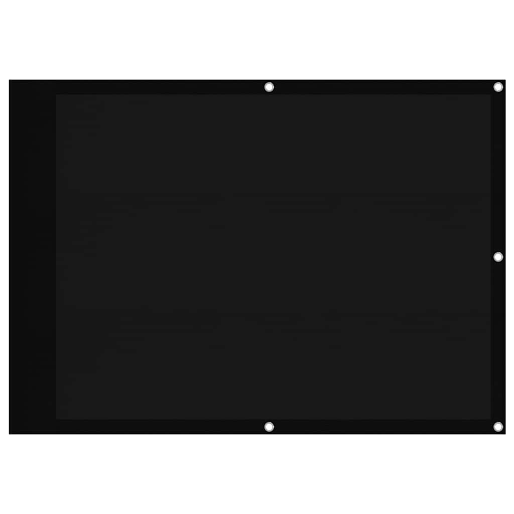 Vidaxx altanskærm 75x700 cm 100% oxford polyester sort