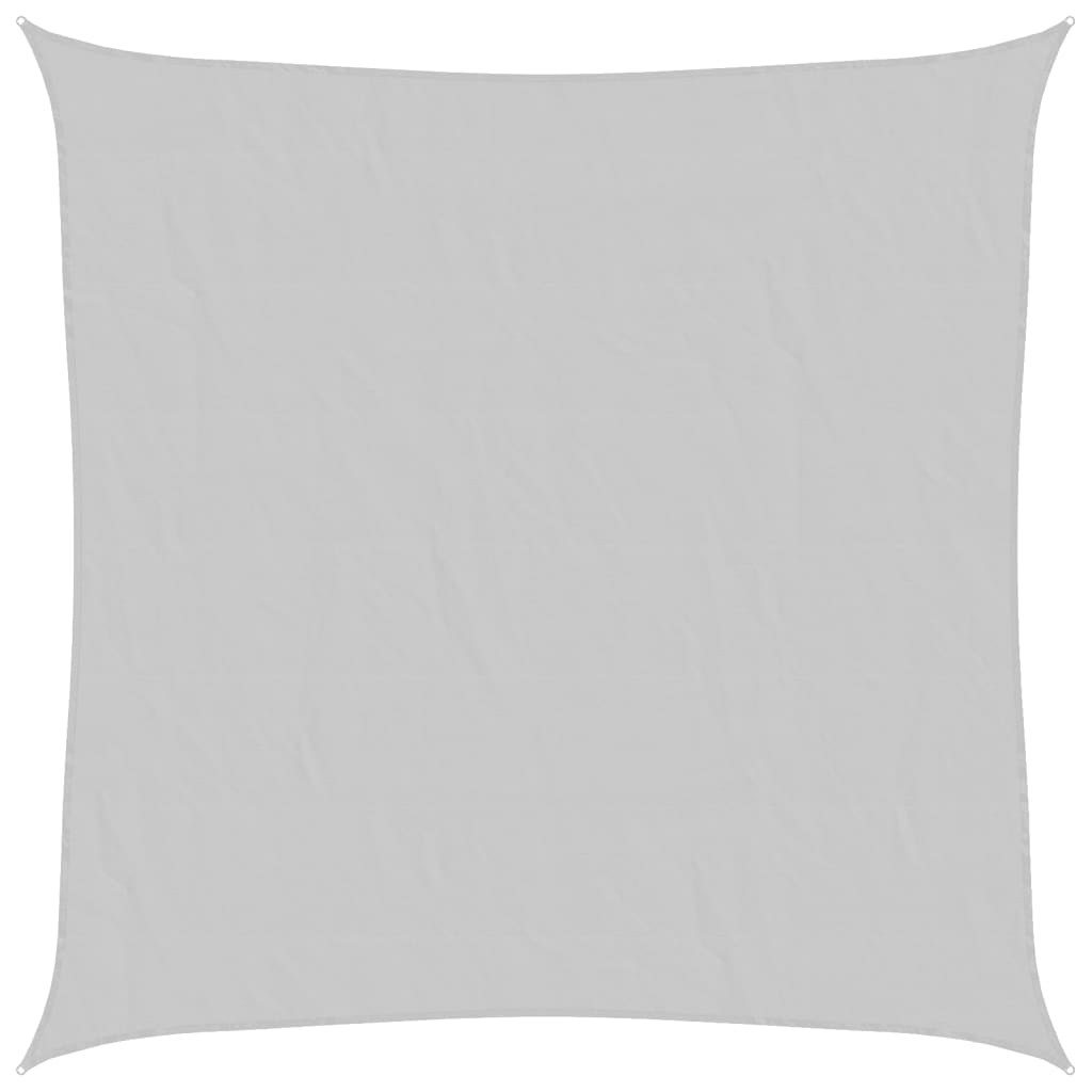 Vidaxl solsejl 7x7 m 100% polyester oxford lysegrå