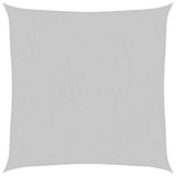 Vidaxl solsejl 7x7 m 100% polyester oxford lysegrå