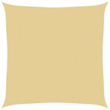 Vidaxl solsejl 2x2 m 100% polyester oxford sandfarvet