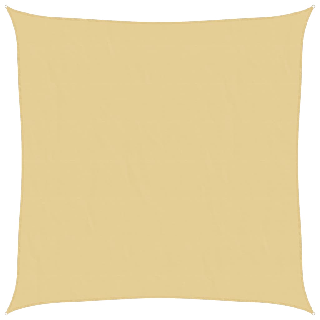 Vidaxl solsejl 4x4 m 100% polyester oxford sandfarvet