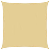 Vidaxl solsejl 4x4 m 100% polyester oxford sandfarvet