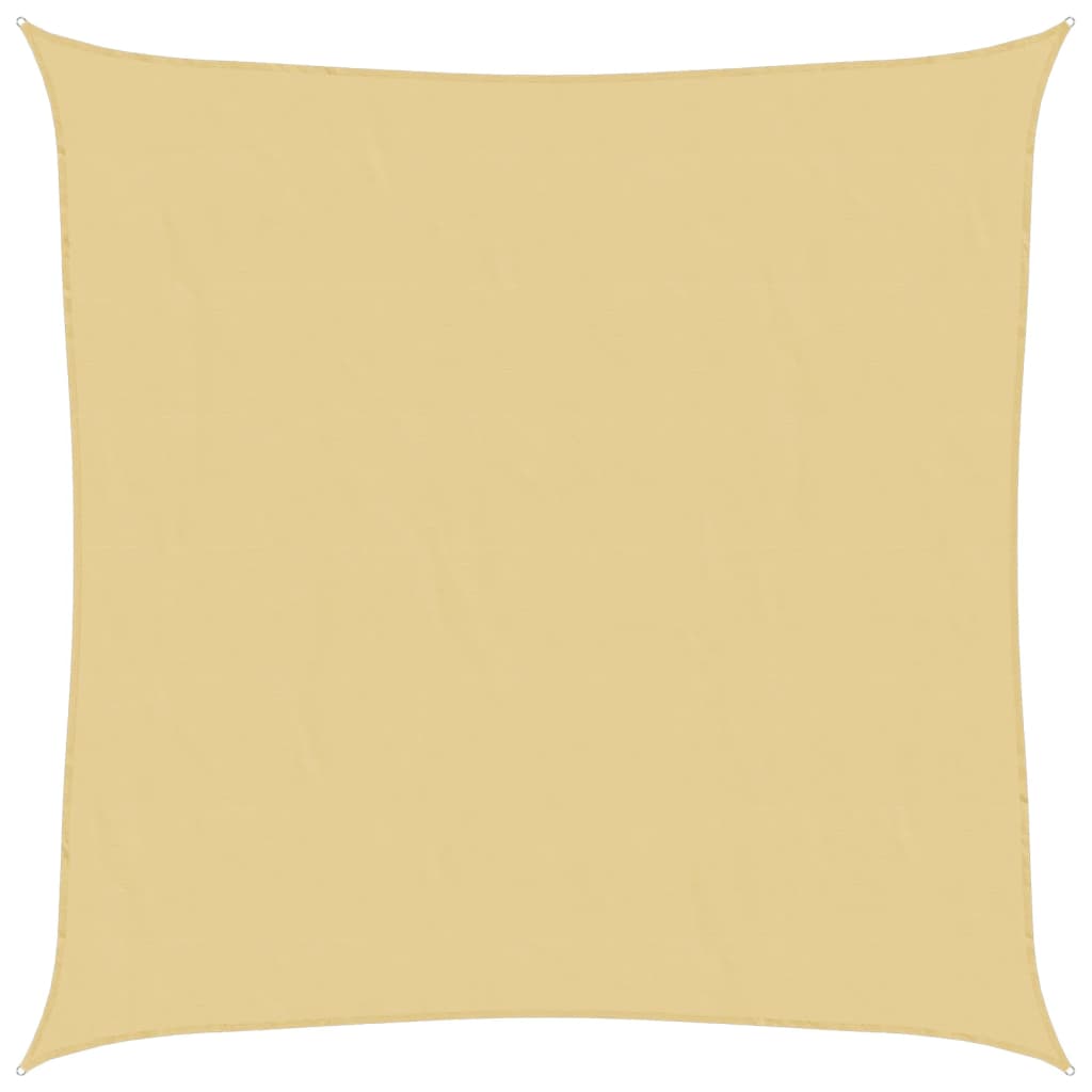 Vidaxl solsejl 5x5 m 100% polyester oxford sandfarvet